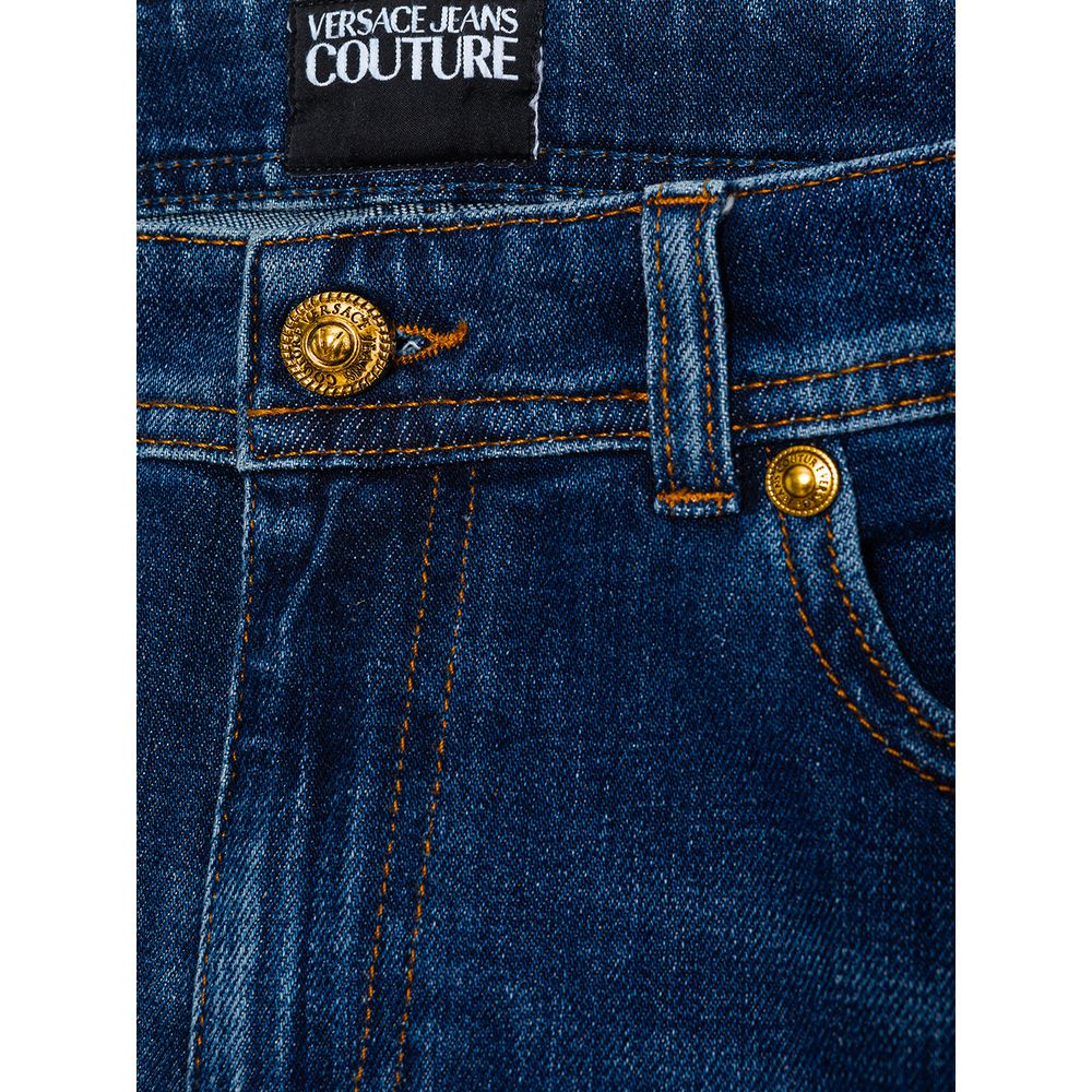 Pantalones y vaqueros de algodón azul de Versace Jeans