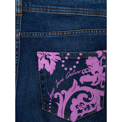 Pantalones y vaqueros de algodón azul de Versace Jeans