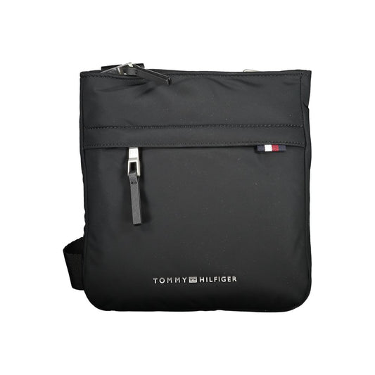 Bolso de hombro de poliéster negro de Tommy Hilfiger
