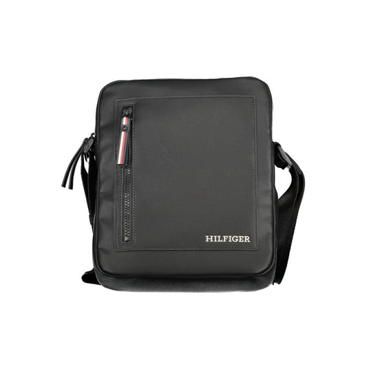 Bolso de hombro de polietileno negro de Tommy Hilfiger