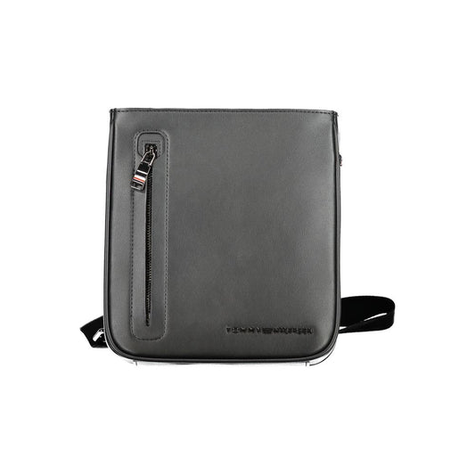 Bolso de hombro de polietileno negro de Tommy Hilfiger