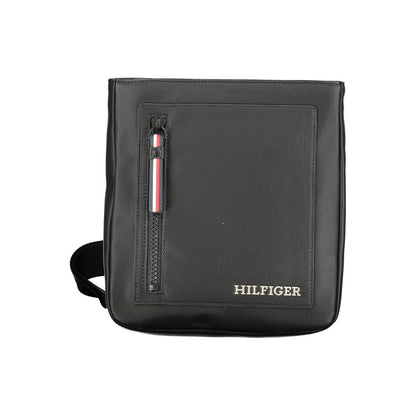Bolso de hombro de polietileno negro de Tommy Hilfiger