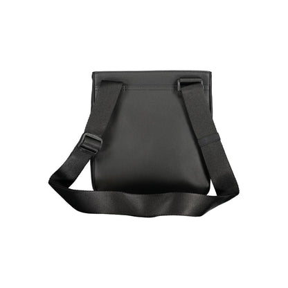 Bolso de hombro de polietileno negro de Tommy Hilfiger