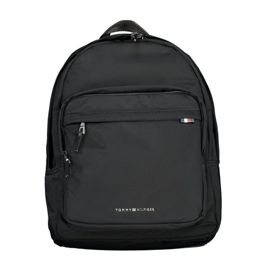 Mochila Tommy Hilfiger de poliéster negra