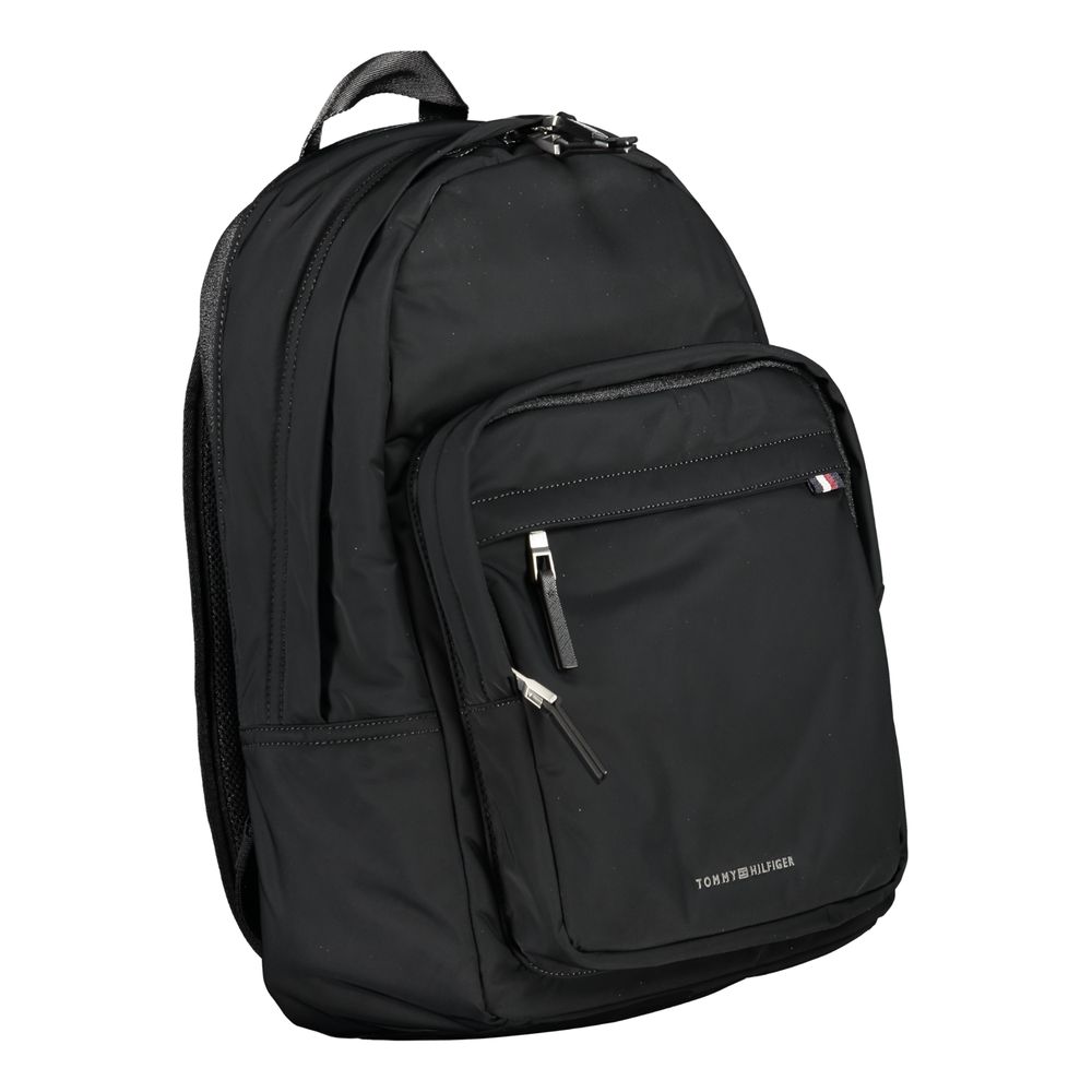 Mochila Tommy Hilfiger de poliéster negra