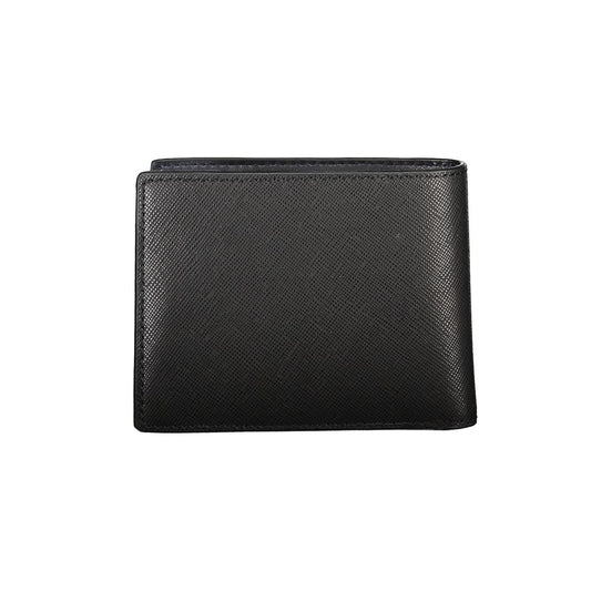 Cartera de piel negra Tommy Hilfiger