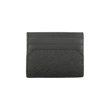 Cartera de piel negra Tommy Hilfiger