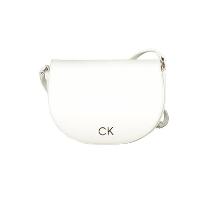 Bolso de mano Calvin Klein de polietileno blanco