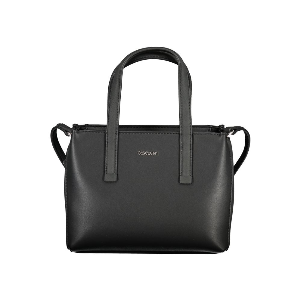 Bolso de mano de poliéster negro de Calvin Klein