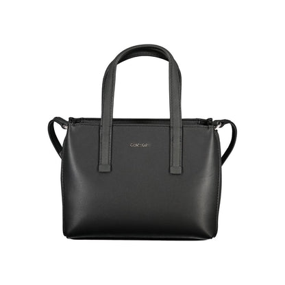 Bolso de mano de poliéster negro de Calvin Klein