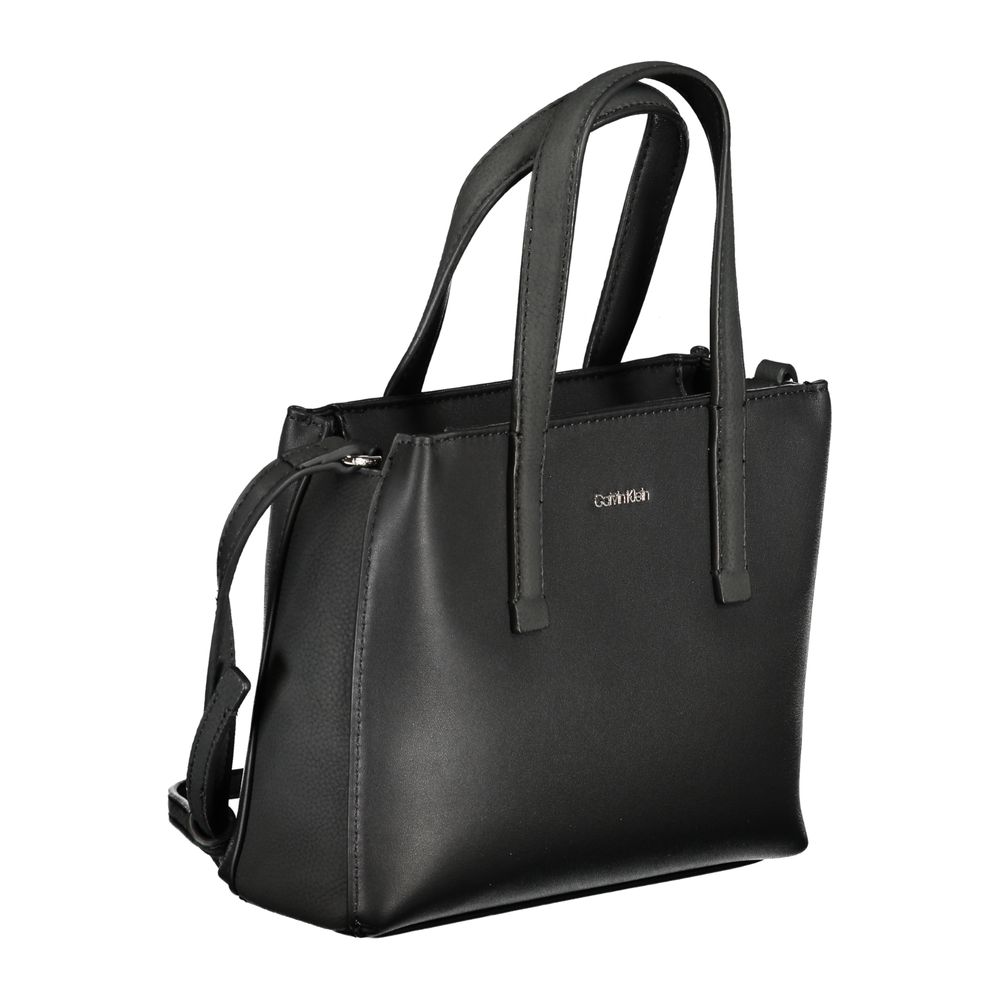 Bolso de mano de poliéster negro de Calvin Klein