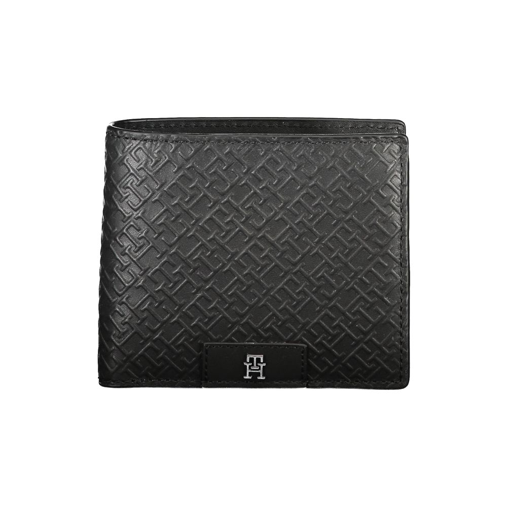 Cartera de piel negra Tommy Hilfiger