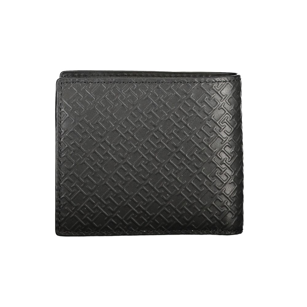 Cartera de piel negra Tommy Hilfiger