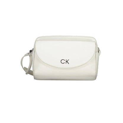 Bolso de mano Calvin Klein de polietileno blanco