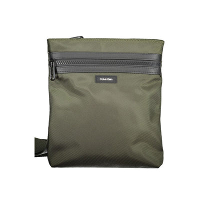 Bolso de hombro de poliéster verde de Calvin Klein
