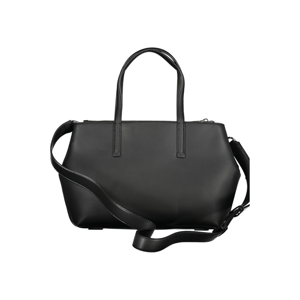 Bolso de mano de poliéster negro de Calvin Klein