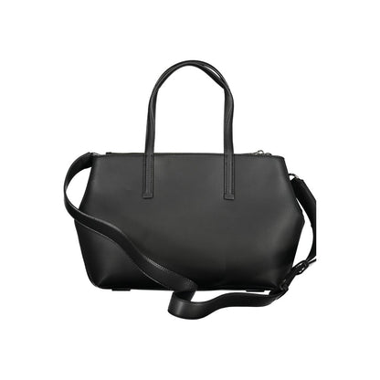 Bolso de mano de poliéster negro de Calvin Klein