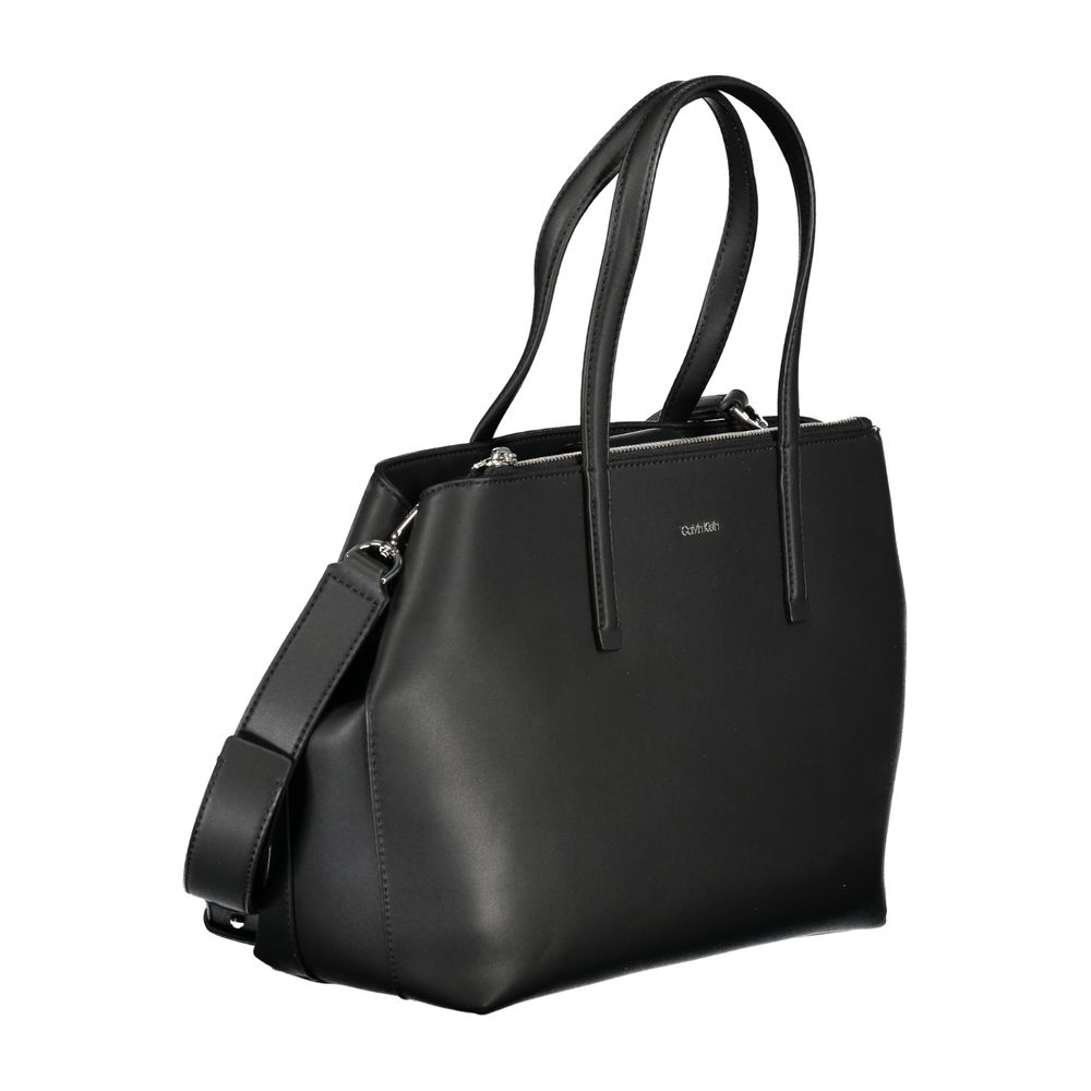 Bolso de mano de poliéster negro de Calvin Klein