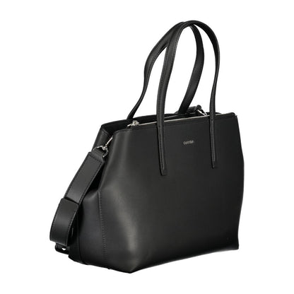 Bolso de mano de poliéster negro de Calvin Klein