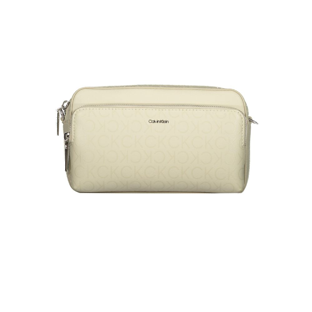 Bolso de mano Calvin Klein de poliéster en color beige