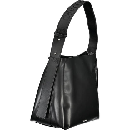 Bolso de mano de poliéster negro de Calvin Klein