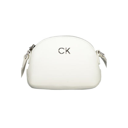 Bolso de mano Calvin Klein de polietileno blanco