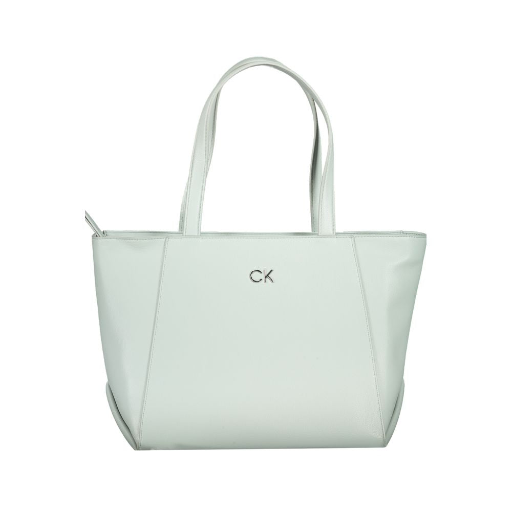 Bolso de mano Calvin Klein de polietileno azul claro