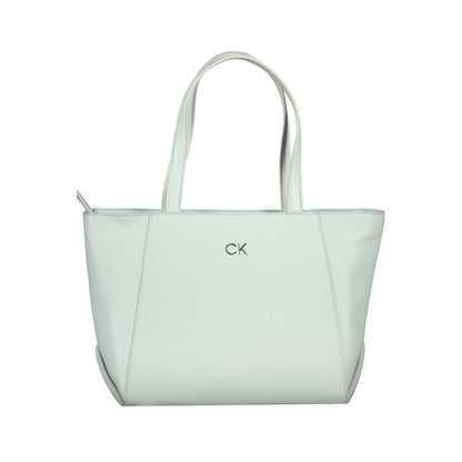 Bolso de mano Calvin Klein de polietileno azul claro