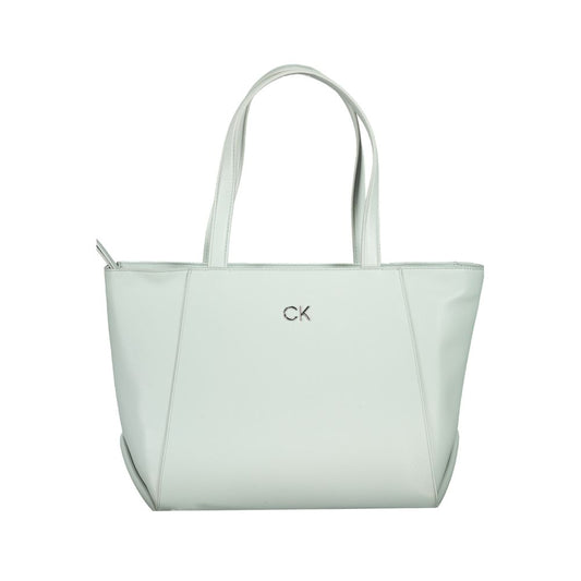 Bolso de mano Calvin Klein de polietileno azul claro