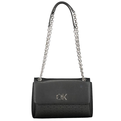 Bolso de mano de poliéster negro de Calvin Klein