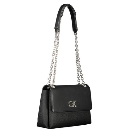 Bolso de mano de poliéster negro de Calvin Klein