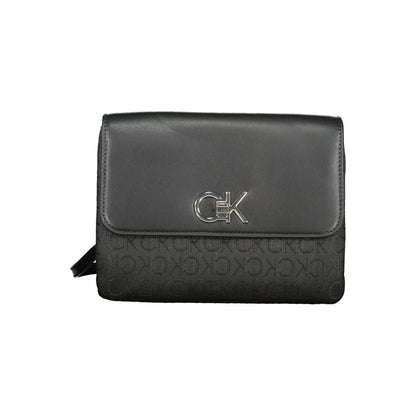 Bolso de mano de poliéster negro de Calvin Klein