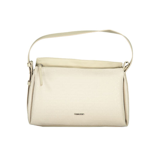 Bolso de mano Calvin Klein de poliéster en color beige