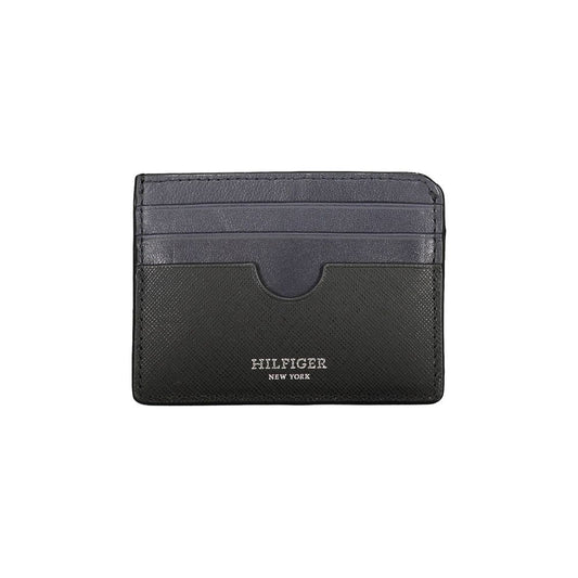 Cartera de piel negra Tommy Hilfiger