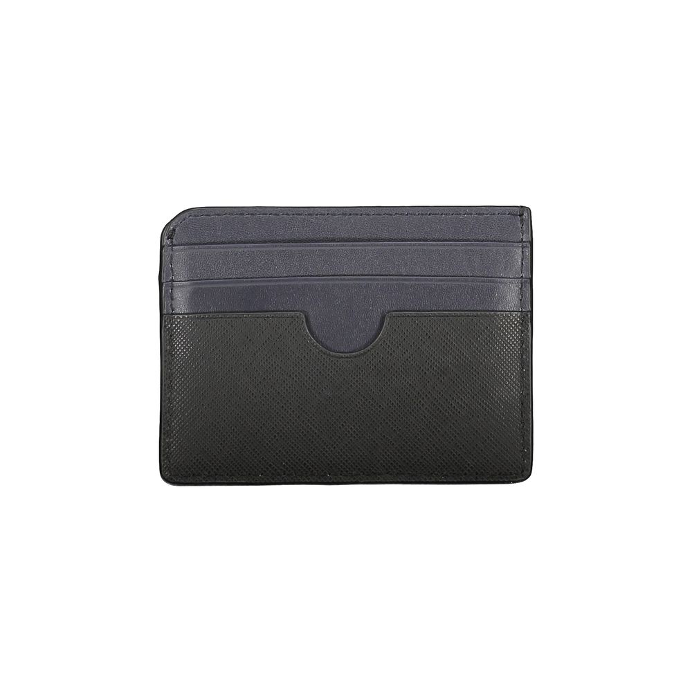 Cartera de piel negra Tommy Hilfiger