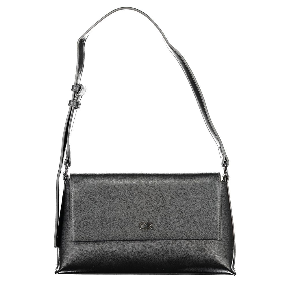 Bolso de mano de poliéster negro de Calvin Klein
