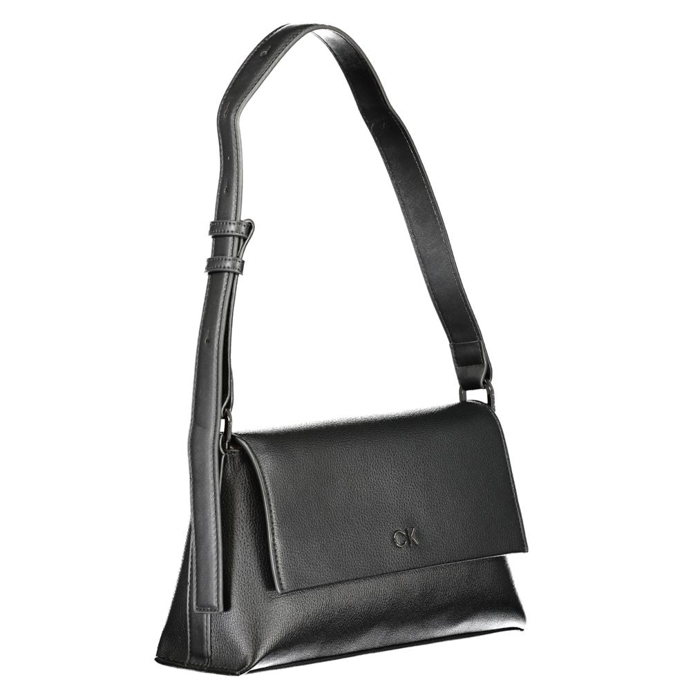 Bolso de mano de poliéster negro de Calvin Klein