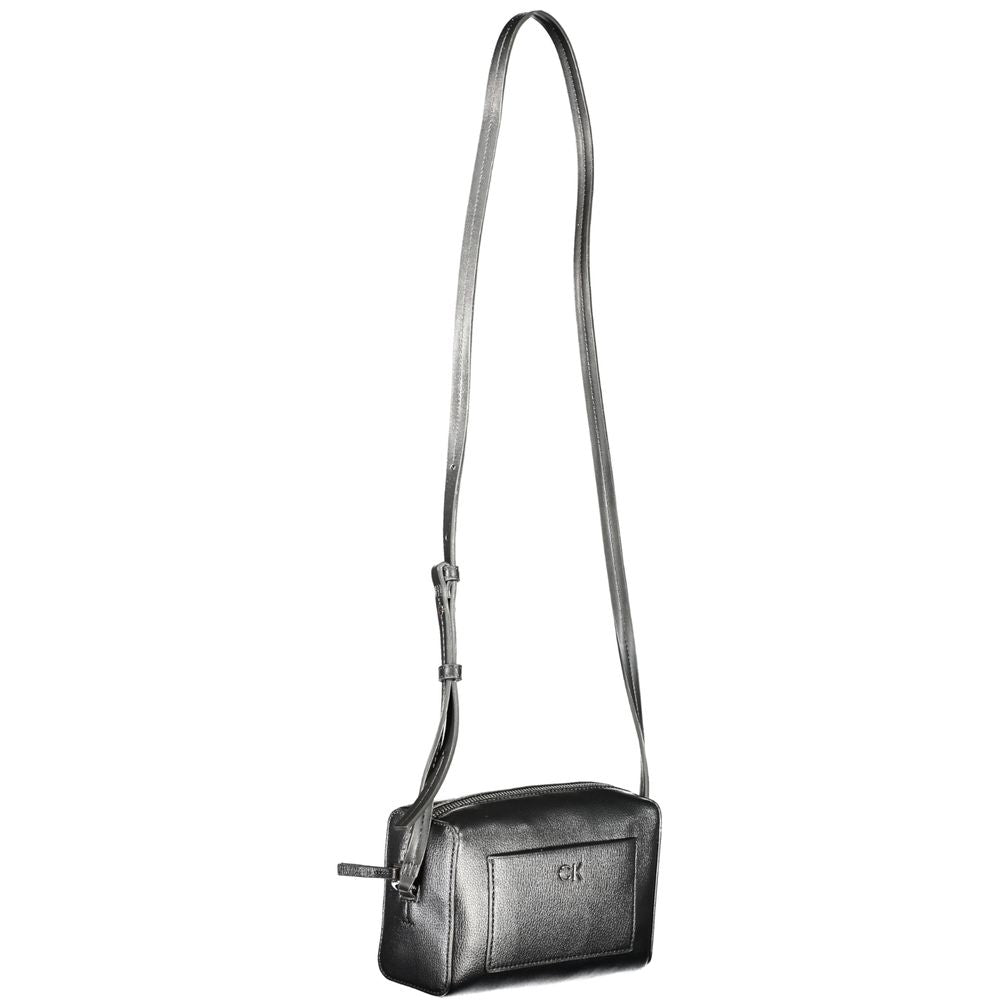 Bolso de mano de poliéster negro de Calvin Klein
