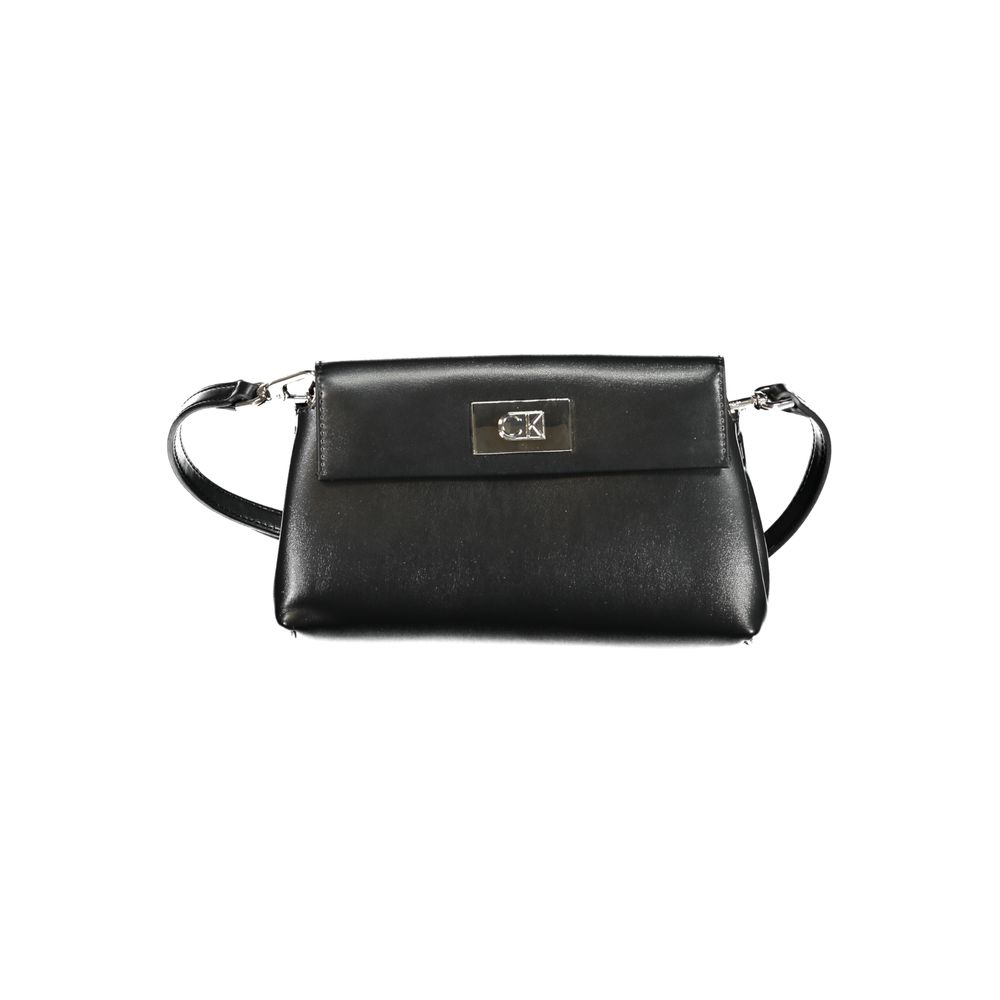 Bolso de mano de poliéster negro de Calvin Klein