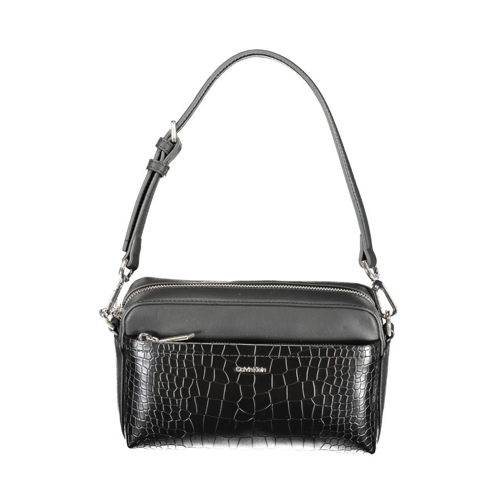 Bolso de mano de poliéster negro de Calvin Klein
