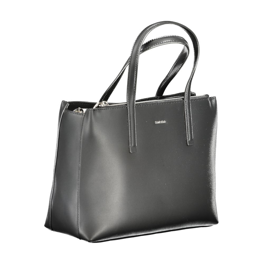 Bolso de mano de poliéster negro de Calvin Klein