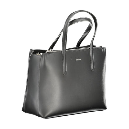 Bolso de mano de poliéster negro de Calvin Klein