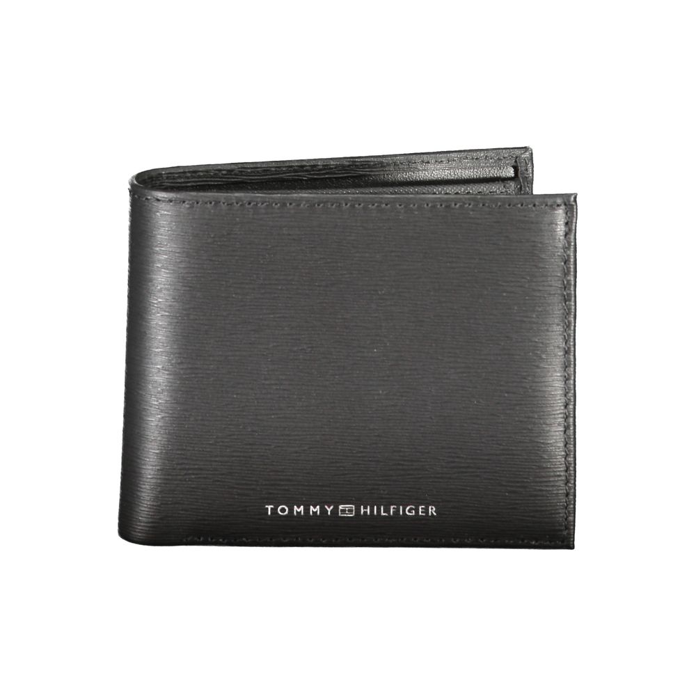 Cartera de piel negra Tommy Hilfiger