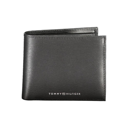 Cartera de piel negra Tommy Hilfiger