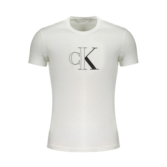 Camiseta de algodón blanca de Calvin Klein