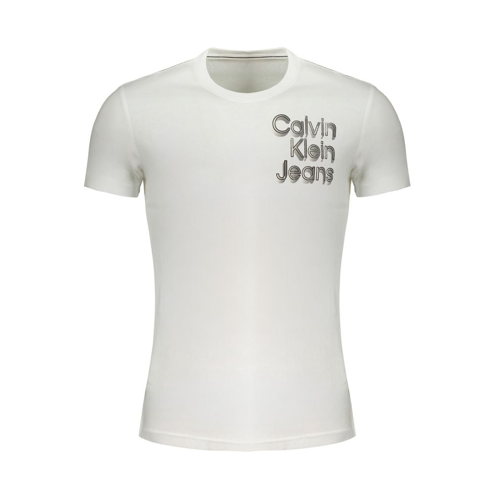 Camiseta de algodón blanca de Calvin Klein