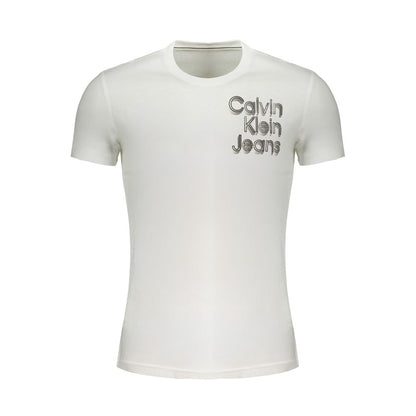 Camiseta de algodón blanca de Calvin Klein