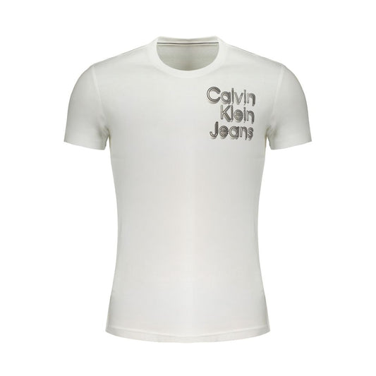 Camiseta de algodón blanca de Calvin Klein
