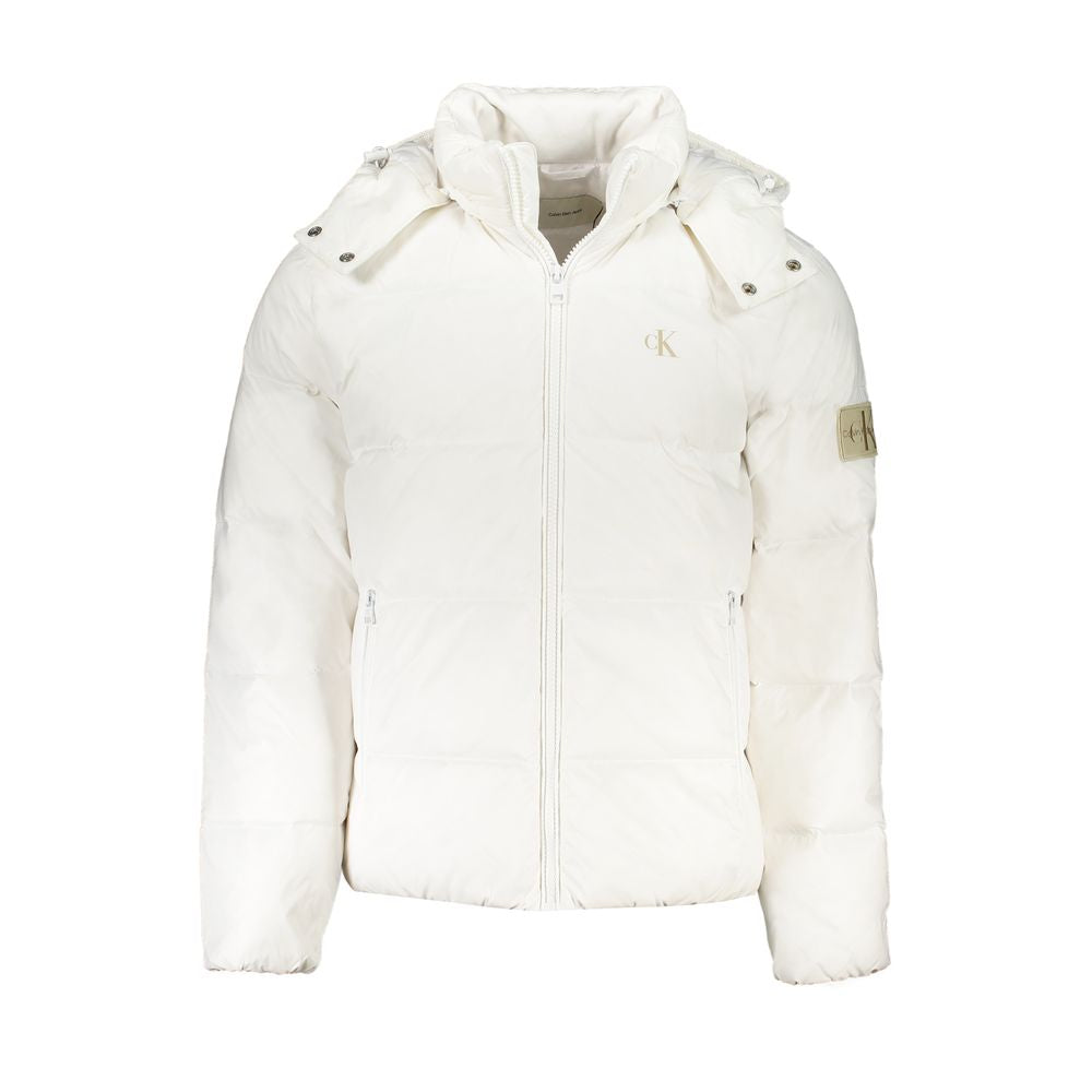 Chaqueta de poliamida blanca de Calvin Klein