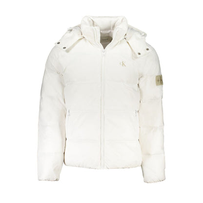 Chaqueta de poliamida blanca de Calvin Klein